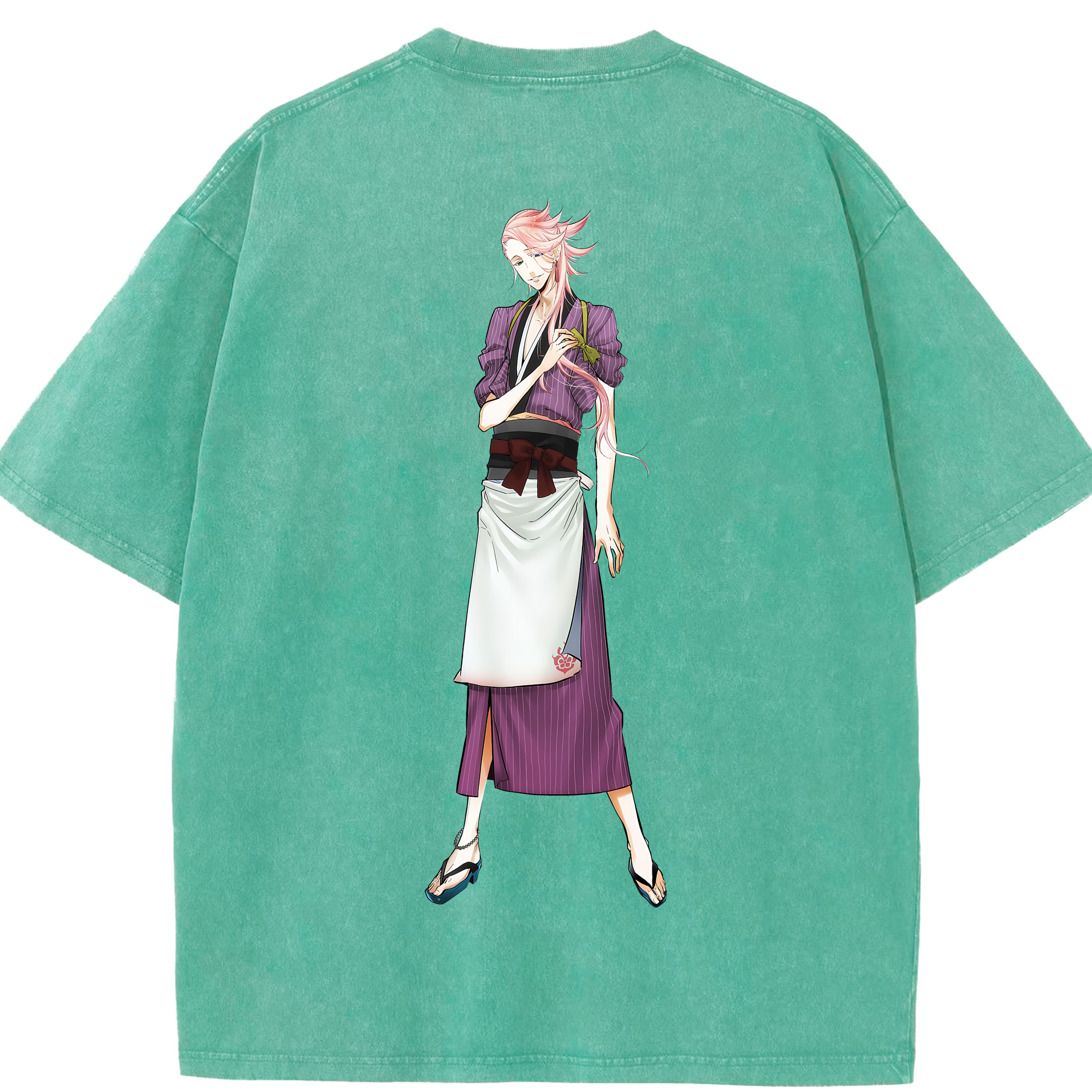 （画像用） 刀剣乱舞 Touken Ranbu 綿100% ヴィンテージ風 半袖Tシャツ（背面プリント）